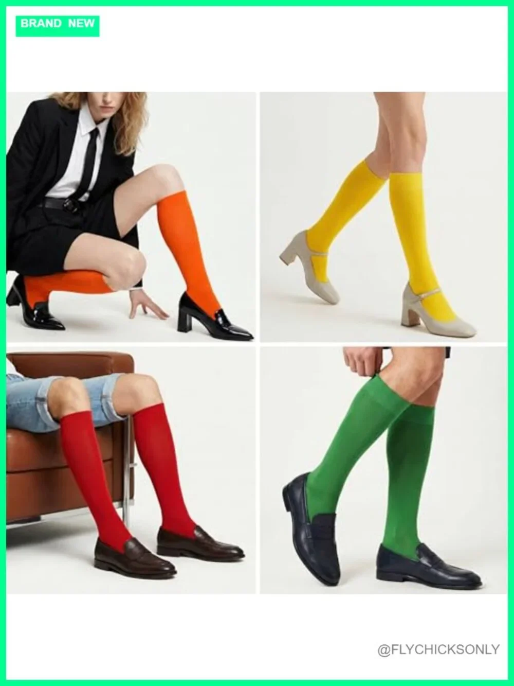 Knee High Socks Combed Cotton Seamless Toe Tall Long Socks